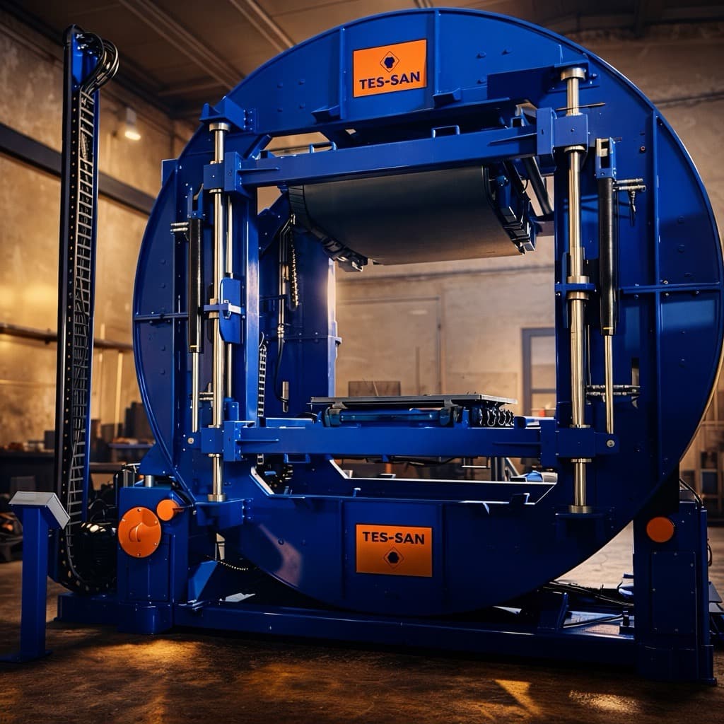 Hydraulic mould rollover unit