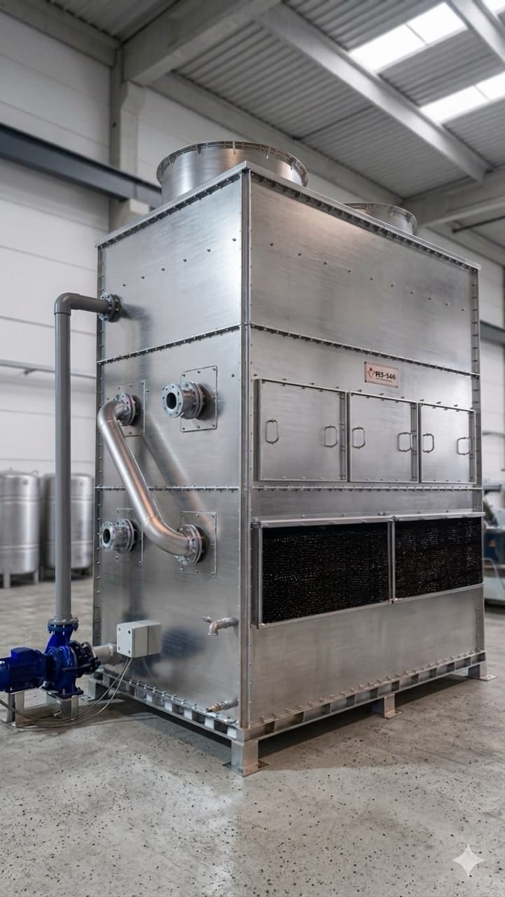 Stainless sand cooling unit
